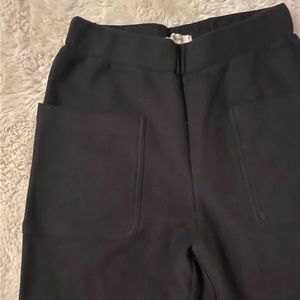 Madewell textured black welt pocket pants small EUC